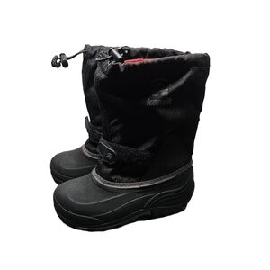 Kid's boy's girl's Kamik Black Snow Boots Size 3 new with liners youth